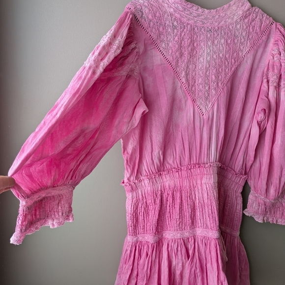 LoveShackFancy Pink Viola L - Picture 3 of 12